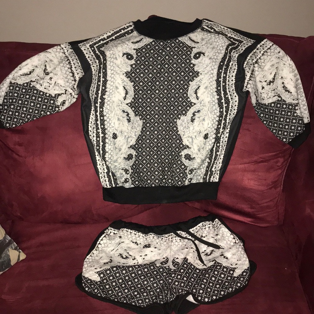 Short set with 3 quarter sleeve